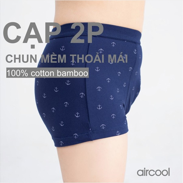 Quần lót bé trai 20-50kg Aircool chính hãng. Quần lót đùi, chip đùi Aircool bé trai size đại, teen. Quần sịp bé trai