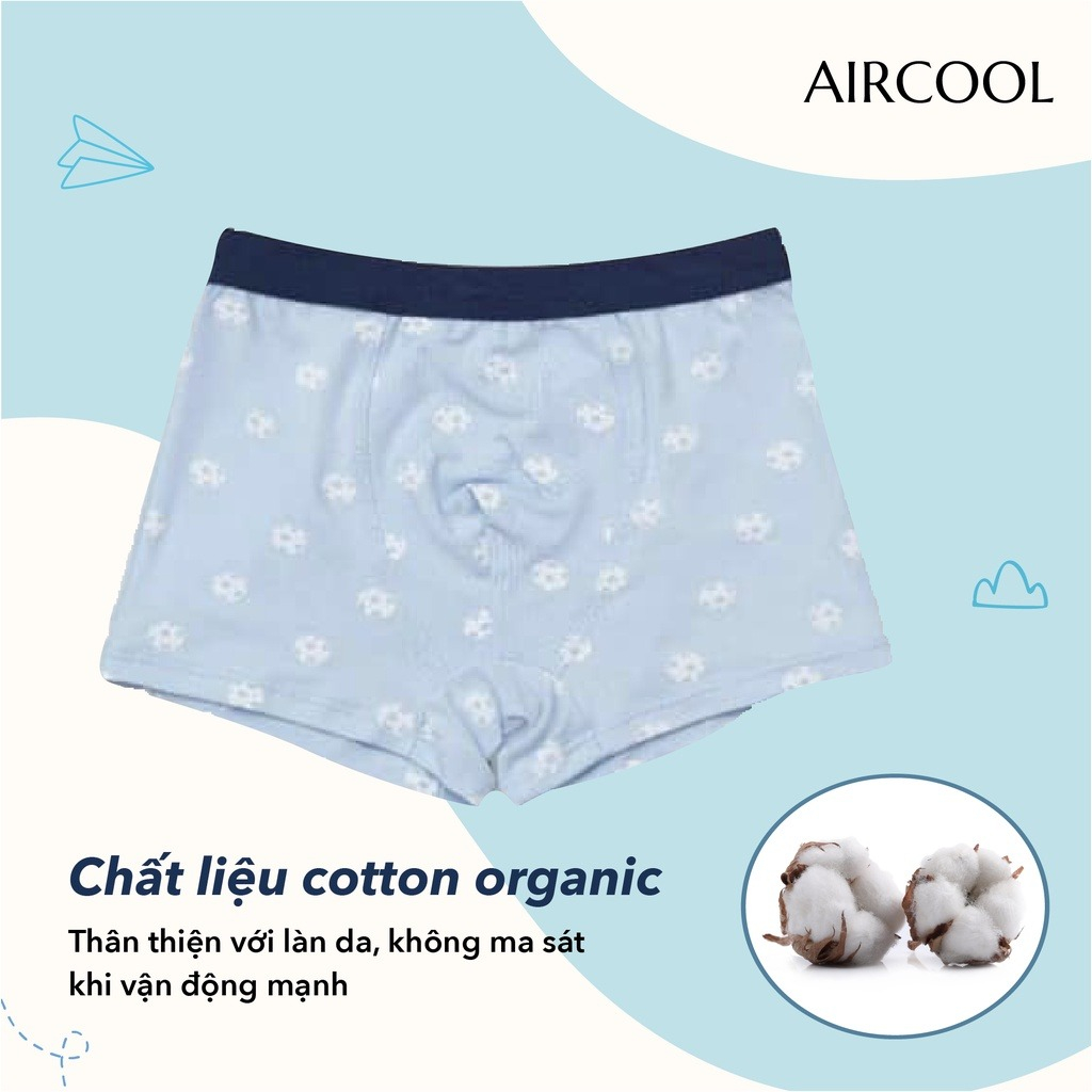 Quần lót bé trai 20-50kg Aircool chính hãng. Quần lót đùi, chip đùi Aircool bé trai size đại, teen. Quần sịp bé trai