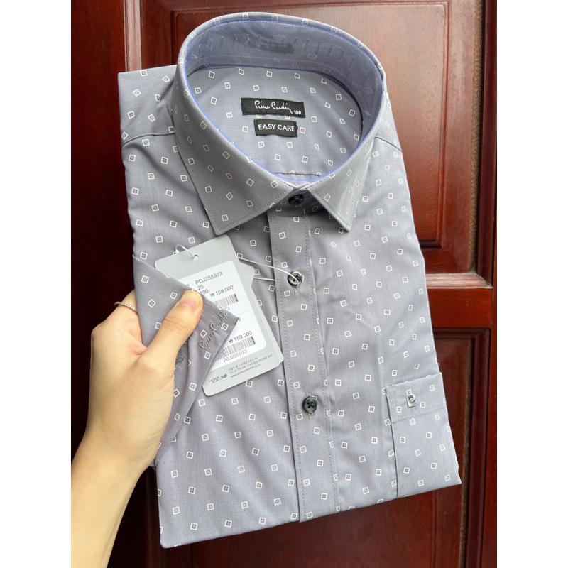 Sơ mi cộc tay nam Pier.re Car.din.15 mầu dáng slimfit