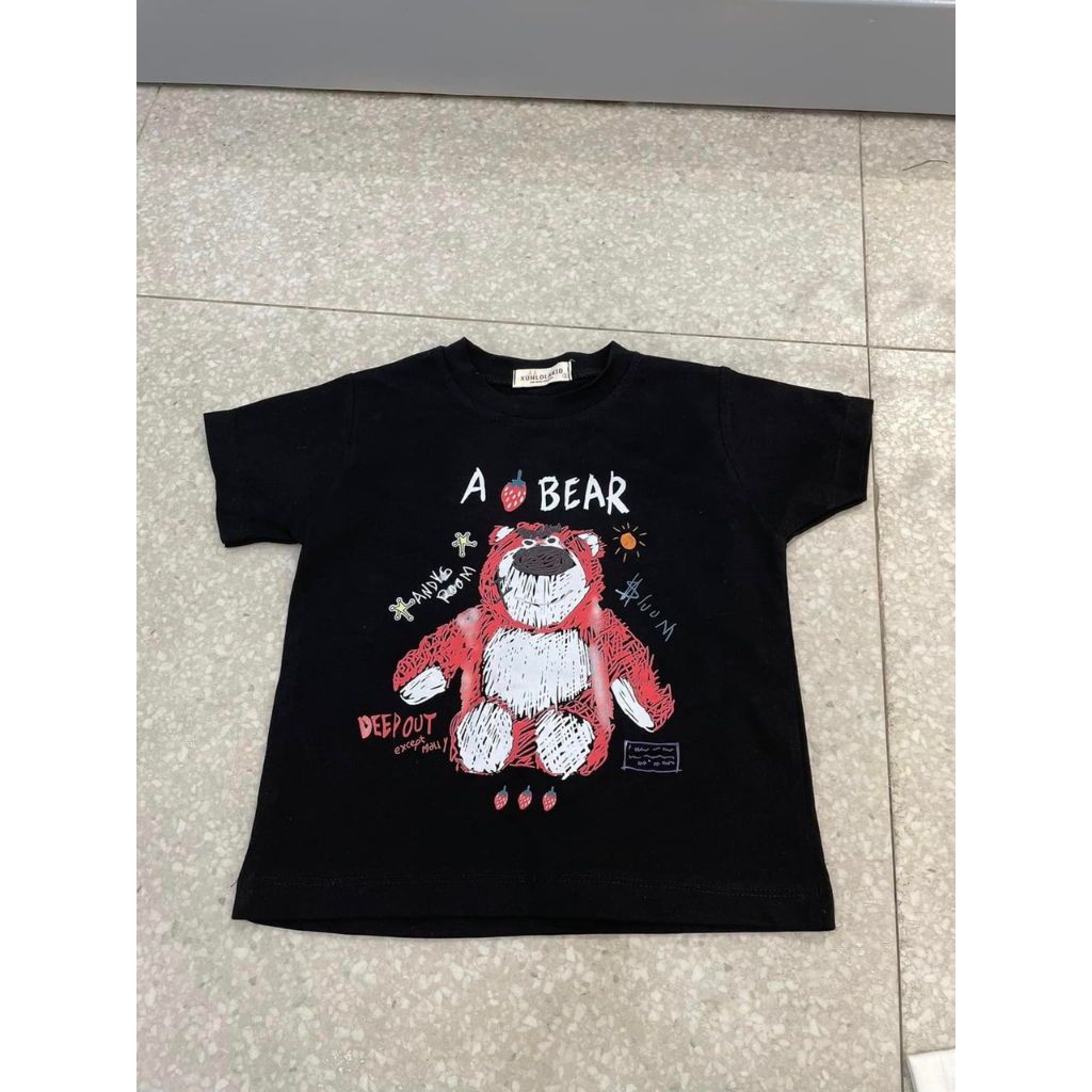 Áo thun bé gái, áo phông cộc tay bé gái hàng thiết kế Xún Lolakids 2 màu đen trắng