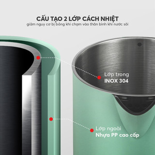 Ấm đun nước siêu tốc Elmich 1,7L KEE 1774