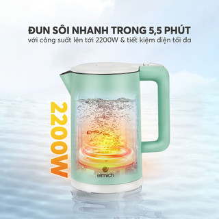 Ấm đun nước siêu tốc Elmich 1,7L KEE 1774