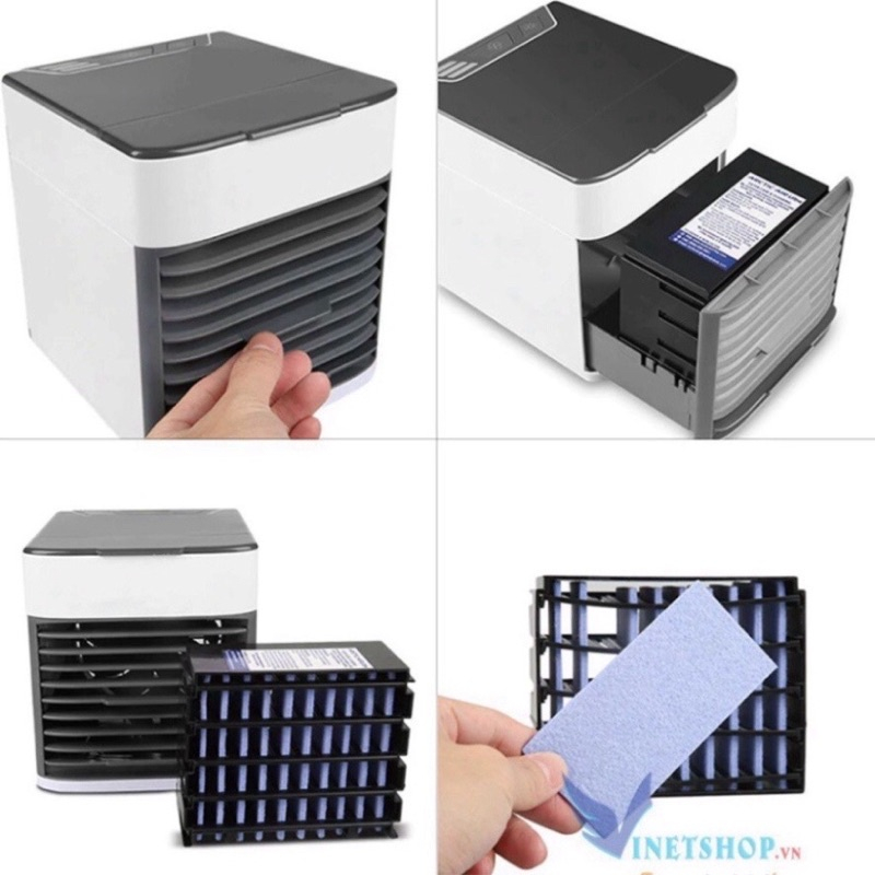 Quạt Điều Hòa Hơi Nước Mini - Quạt Mini Để Bàn Phun Sương Siêu Mát Chân Cắm USB Tiện Ích - Bảo Hành 1 Đổi 1