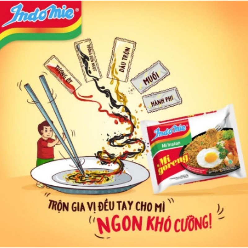 Mì trộn Indomie/ đủ 4 vị