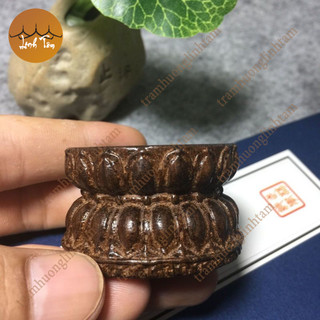 Tượng gỗ mini phật giáo đài sen trang trí phong thủy để bàn