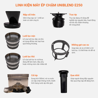 Máy ép chậm Uniblend E250 - Bảo hành 3 năm
