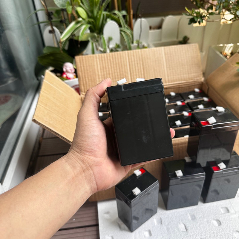 Ắc quy  6V4Ah, Acquy Khô dùng cho Cân điện tử, đèn sạc, quạt sạc, xe điện trẻ em, loa kéo...