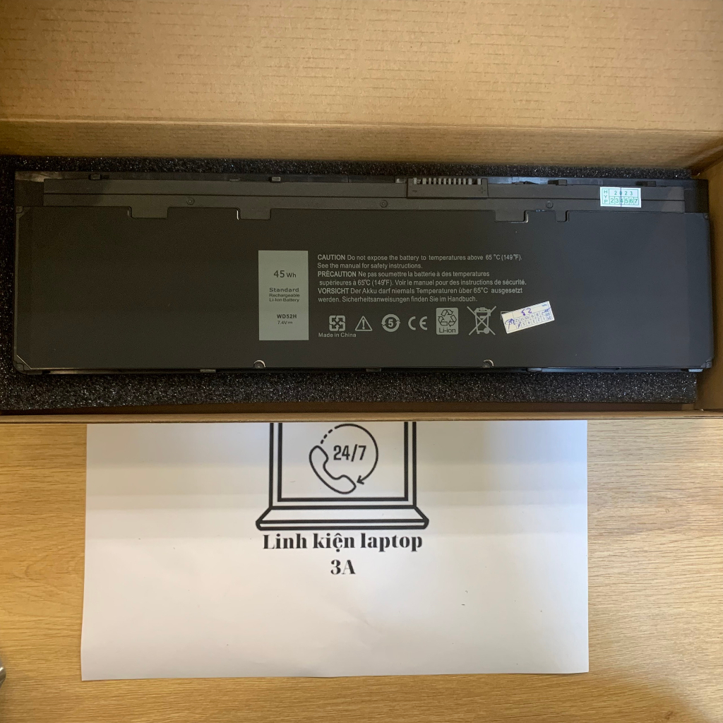 Pin Laptop Dell Latitude 12 7000 E7240 E7250 Wd52h Vfv59 Kwffn J31n7 Gd076 Gvd76 Hj8kp Ncvf0 Wd52h