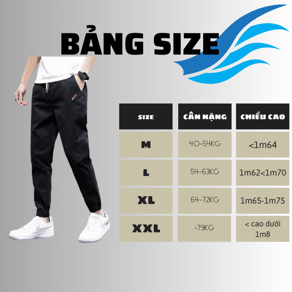 Quần Jogger Nam ống bo chun thể thao nam chất kaki lưng thun chun Kiểu Dáng Hàn trẻ trung Mã JX:11
