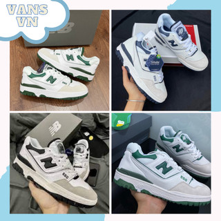 Giày new balance 550 white green và white black, giày thể thao sneaker đủ size nam nữ full bill box