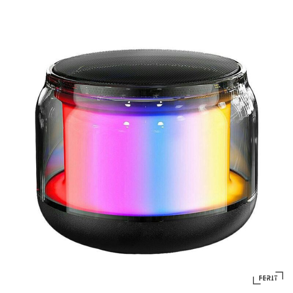 Loa bluetooth mini ánh sáng đổi màu xập xình theo tiếng nhạc sạc siêu nhanh dùng 8 tiếng âm thanh bass hay siêu vang