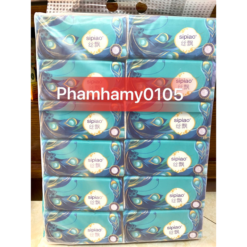 COMBO 12 GÓI GIẤY SIPIAO XANH LOẠI 400 tờ