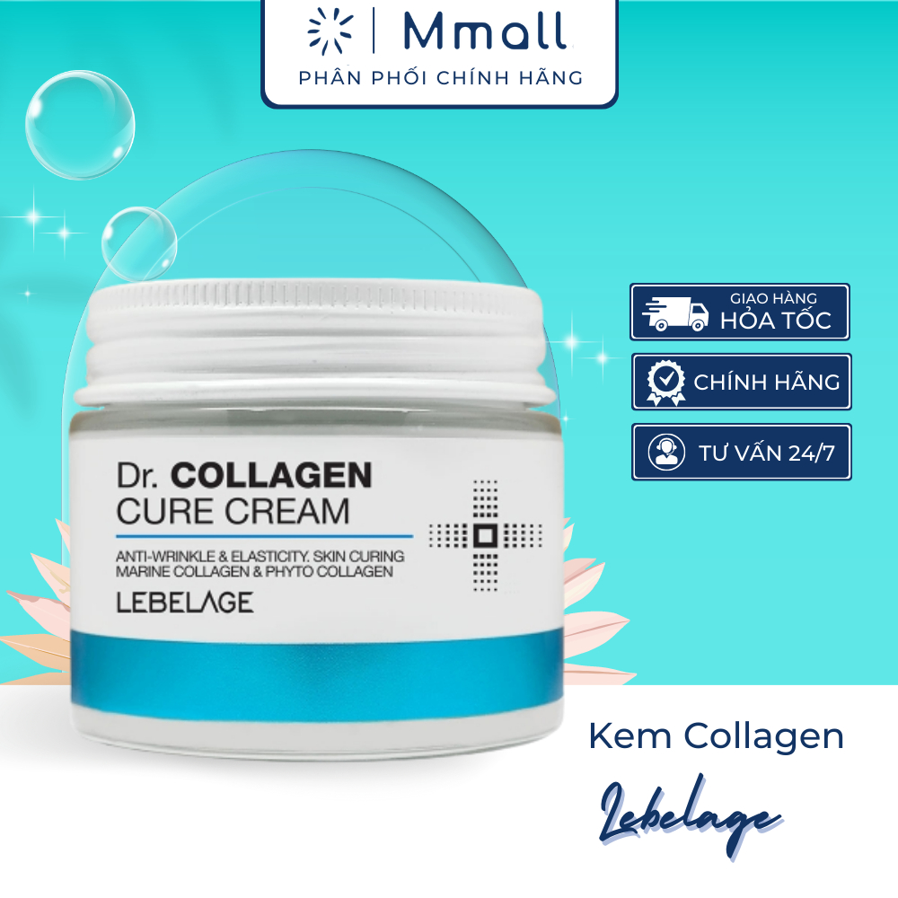 Kem dưỡng ẩm collagen Hàn Quốc Lebelage Dr. Collagen Cure Cream chống lão hoá ngừa vết nhăn dùng ngày và đêm 70ml