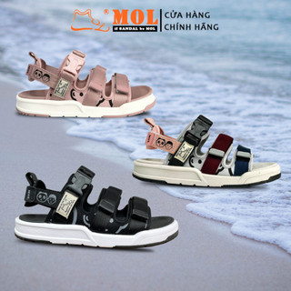 Giày Sandal MOL Nữ 3 Quai Ngang Quai Hậu Tháo Rời Êm Bền Phù Hợp Đi Học Đi Làm Đi Du Lịch