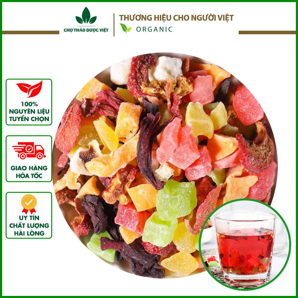 Trà hoa quả Bali 100g, hoa quả khô nhiệt đới, giúp thanh nhiệt, detox, đẹp da, tốt cho tiêu hóa