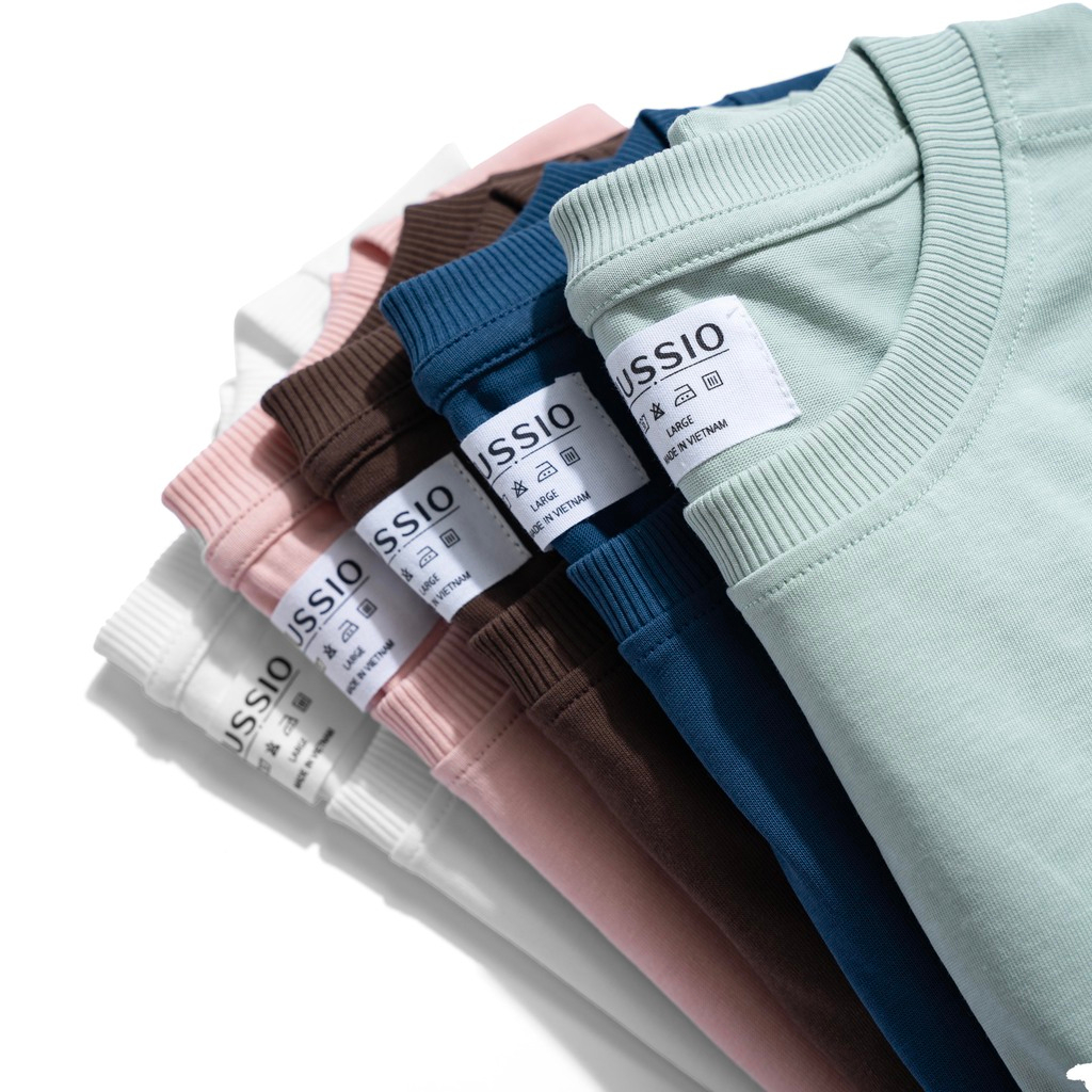 Áo thun cổ tròn PREMIUM T-SHIRT vải cotton mền mịn, thoáng mát, trẻ trung - HUSSIO