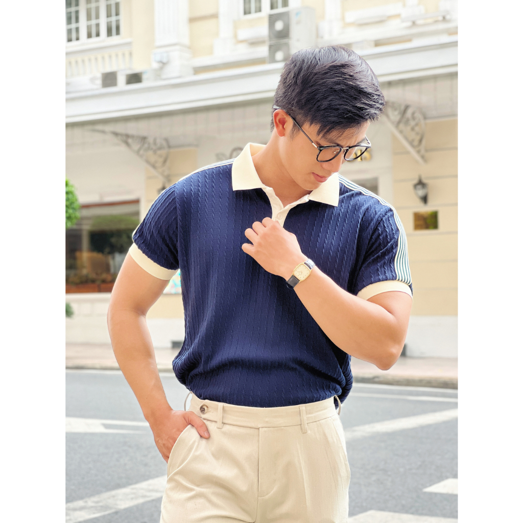 Áo thun Polo nam LUCUS V2 vải cotton dệt kim cao cấp, năng động, thanh lịch, chuẩn form - HUSSIO