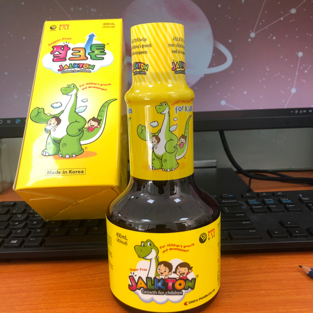 Siro ăn ngon, cao khỏe khủng long Jalkton cung cấp vitamin, khoáng chất và axit amin 400ml
