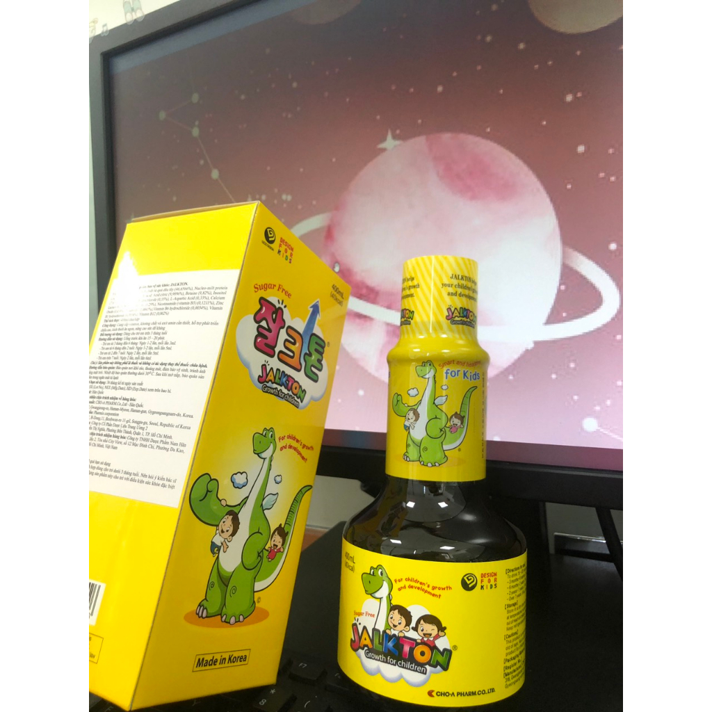 Siro ăn ngon, cao khỏe khủng long Jalkton cung cấp vitamin, khoáng chất và axit amin 400ml