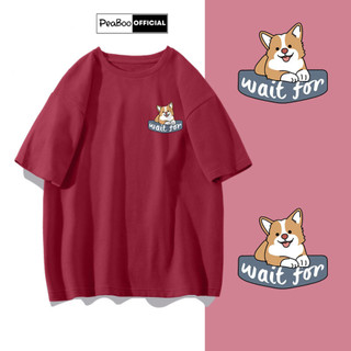 Áo Thun Nữ, Áo Phông Unisex By PEABOO Mã TN Wait For Chất Cotton Thoáng Mát Form Rộng Tay Lỡ Cho Nam Nữ