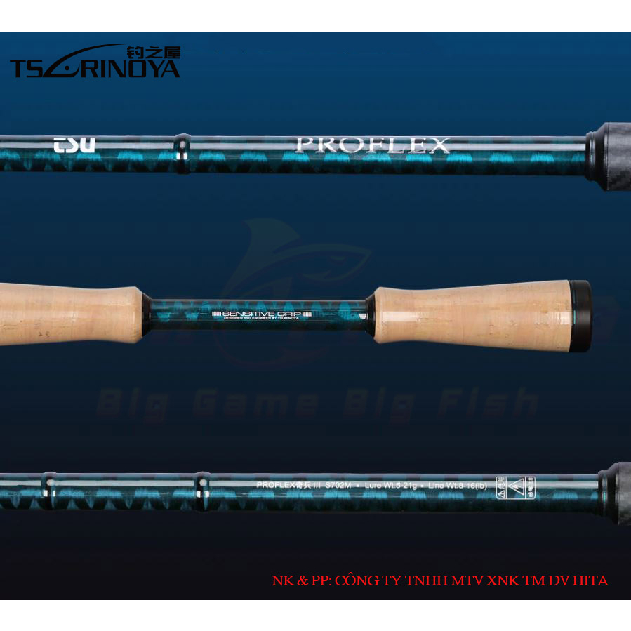 Cần câu máy đứng, máy ngang Tsurinoya Proflex III S652L Hitalune