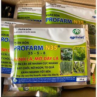 Phân bón lá npk n35- 35.5.8 xanh lá, dày lá, mỡ lá