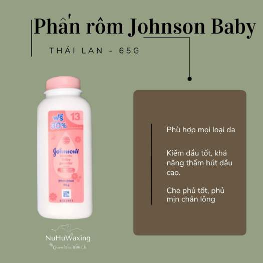 [chính hãng] phấn rơm johnsons baby 65g,chống bết,chống hâm sử dụng an toàn cho các bé nhỏ và người lớn đều dùng được