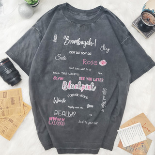 Áo Phông Basic Unisex Album Blackpink Jennie, Jisoo, Rosé, Lisa Born Pink World Tour Thời Trang Kpop
