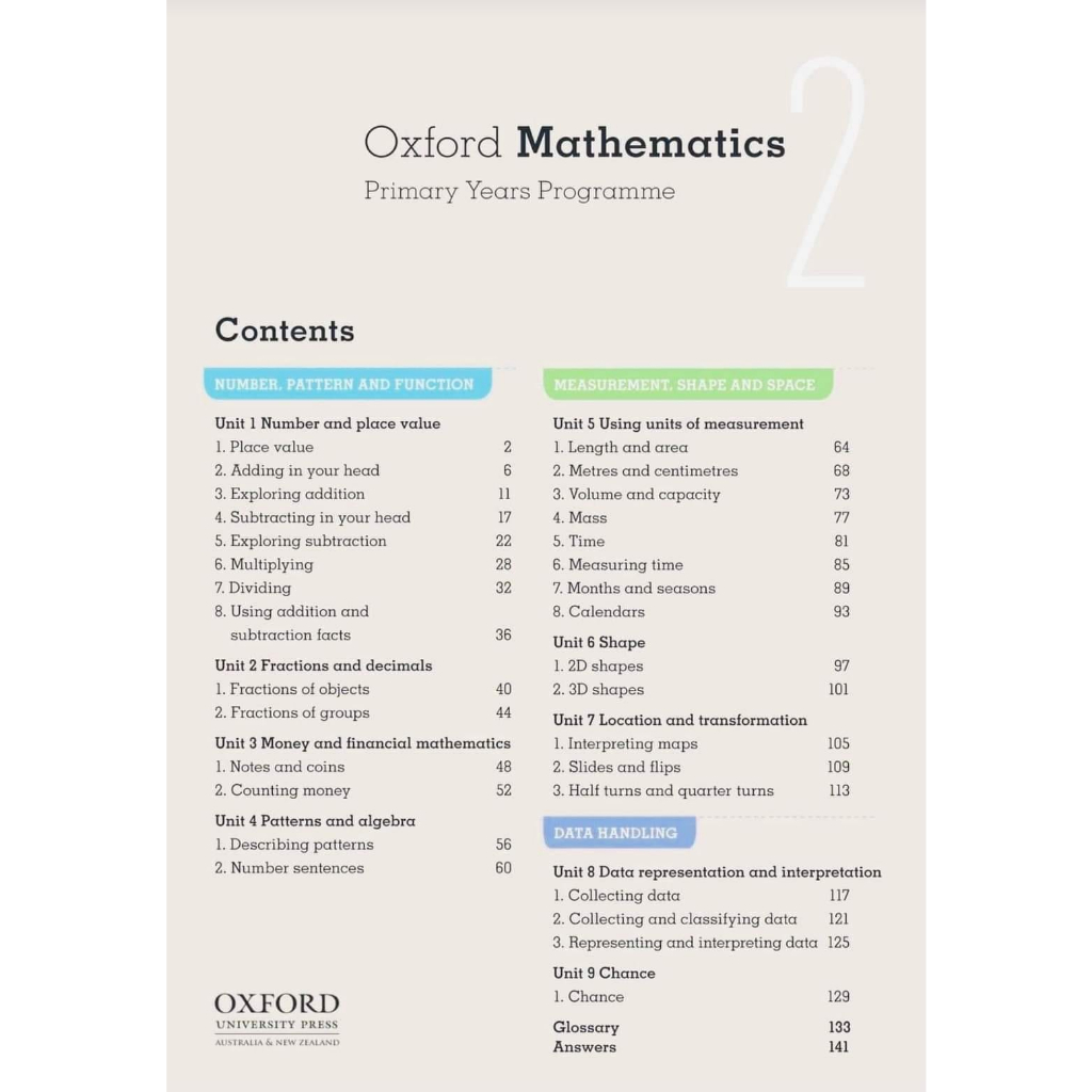 Oxford Mathematics grade K đến 6