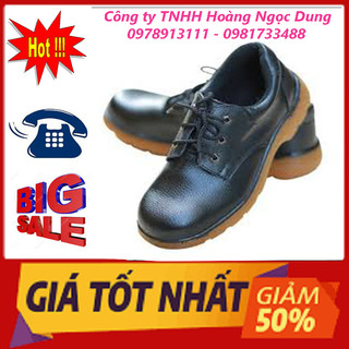 Giày bảo hộ lao động ABC - Đế kếp. Giầy bảo hộ lao động nam Đế Kếp, chống đinh, chống nước, chống trơn trượt, chịu dầu