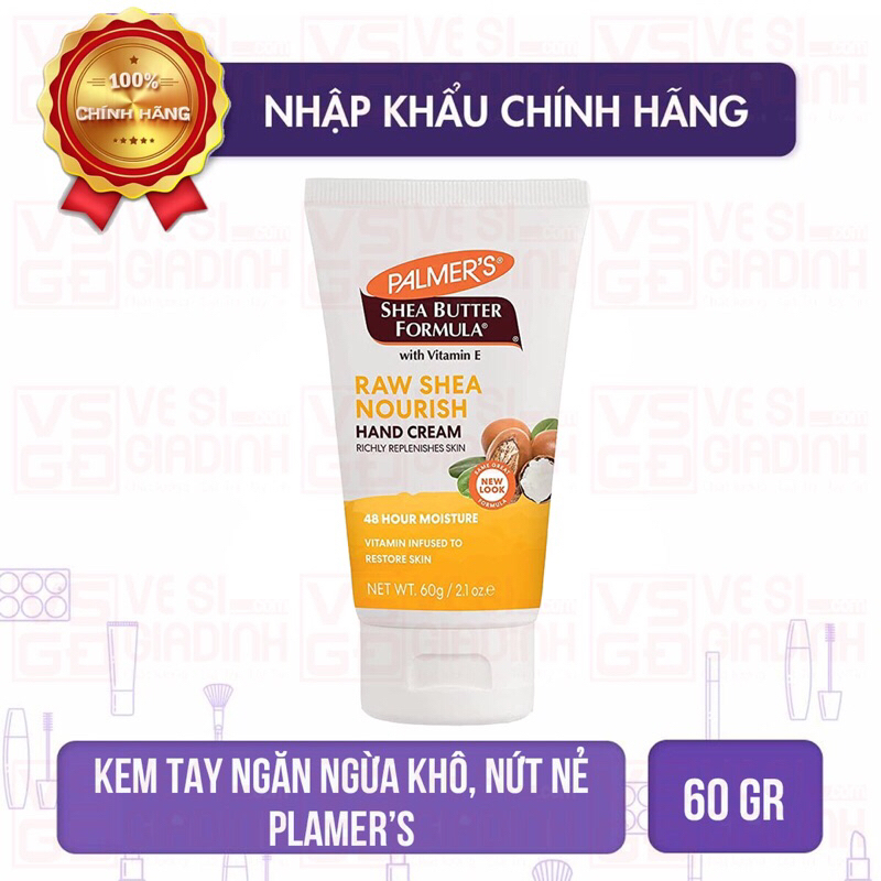 Kem dưỡng da tay Palmer's Raw Shea Nourish Hand Cream 60g