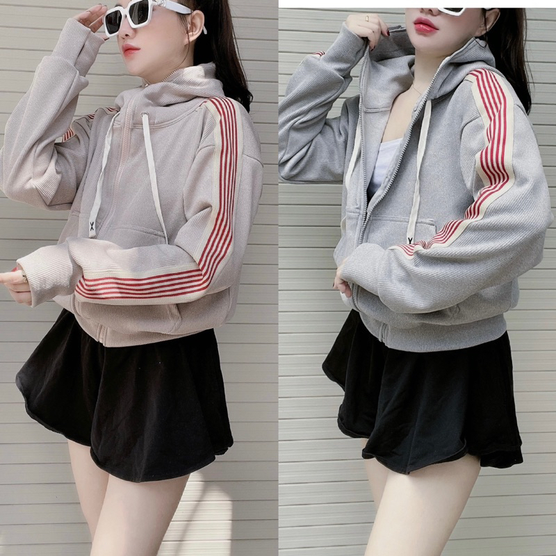 Áo khoác gân cao cấp xỏ ngón ( kèm túi trong )