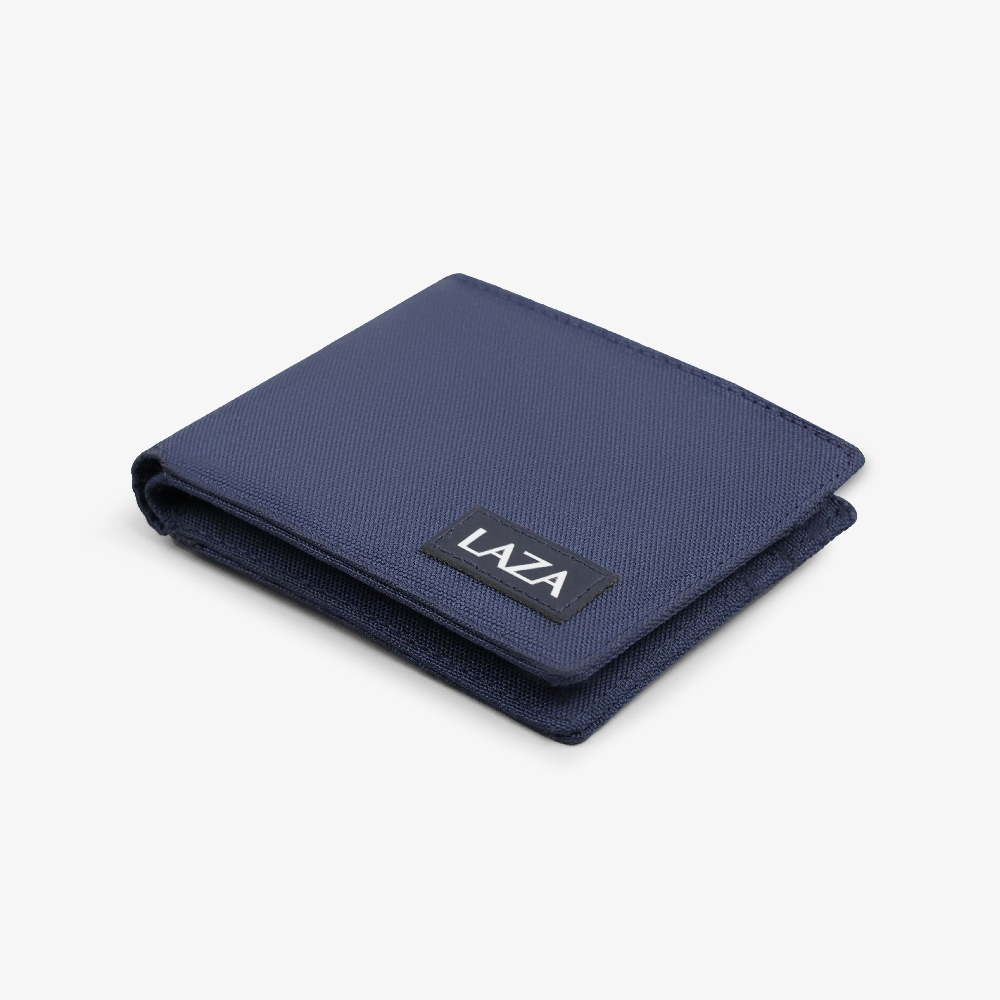 Ví nam nữ gập ngang LAZA Alan Wallet 557 - Chất liệu canvas trượt nước - Đựng được 4,6 thẻ tiện lợi(Full box)