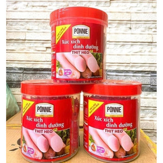 Xúc xích Ponnie thit heo- hộp 50 cây