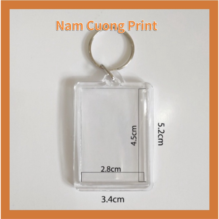 Móc khóa mã QR ngân hàng in theo yêu cầu