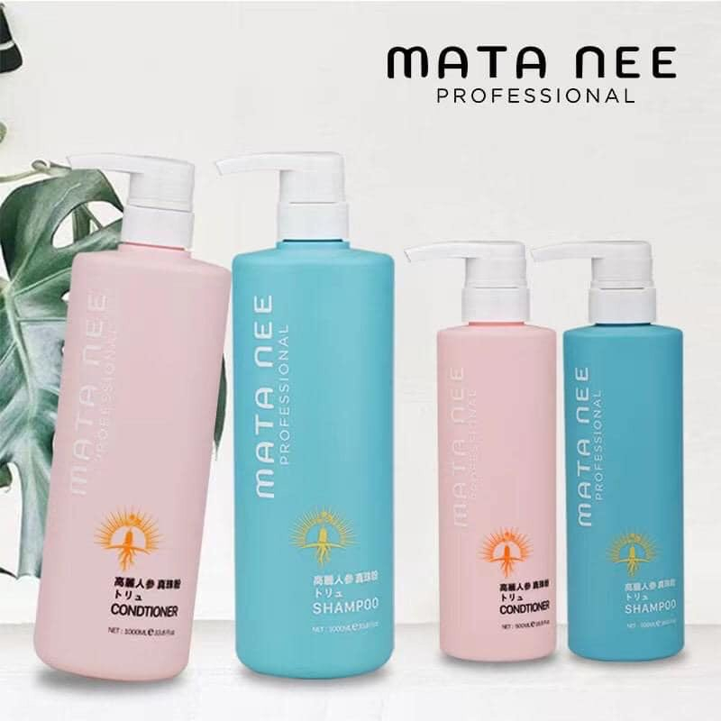 ( CHÍNH HÃNG ) Gội xả Mata Nee nước hoa dưỡng sâm phục hồi tóc hư tổn, chống rụng và kích mọc tóc ,lưu hương tới 72h