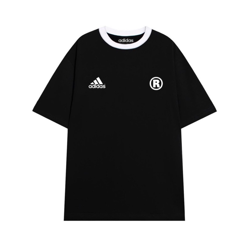 Áo thun RINGER ADIDAS cao cấp dễ phối đồ, áo phông nam nữ phối cổ trắng 100% cotton