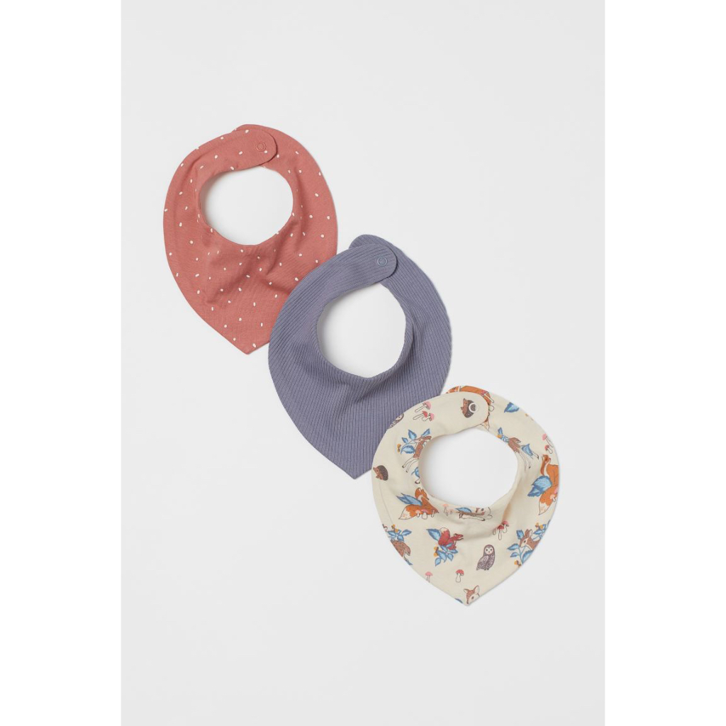 Set yếm cổ cho bé 100% cotton, có nhiều mẫu, Hờ mờ UK US săn SALE