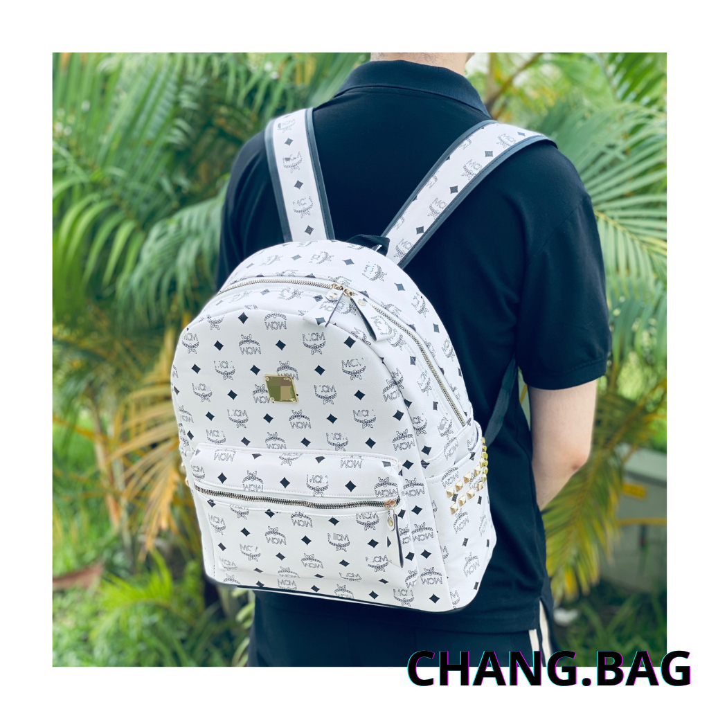 Balo mcm size to, cặp mcm đi học nam nữ, cặp sách da hot trend