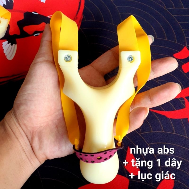 ná cao su dây dẹp abs + tặng 1 dây + kèm bịch bi + lục giác