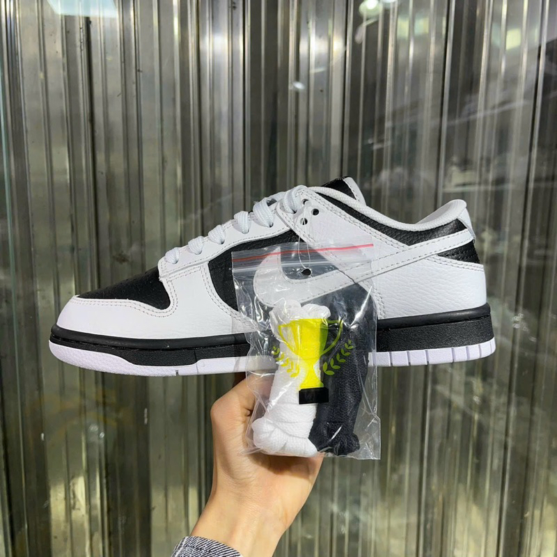 Giày Sb dunk panda trắng nhiều hơn đen, Giày SB dunk low reverse panda nam nữ cao cấp ảnh thật