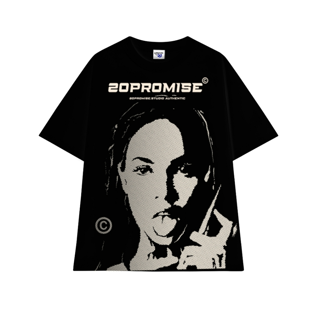 Áo thun Local Brand Unisex 20Promise PARTY-GIRL / Black