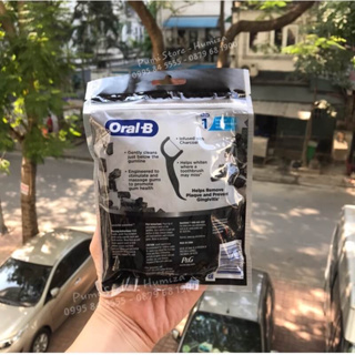 Tăm chỉ nha khoa Oral-B Charcoal Mint gói 75 cái