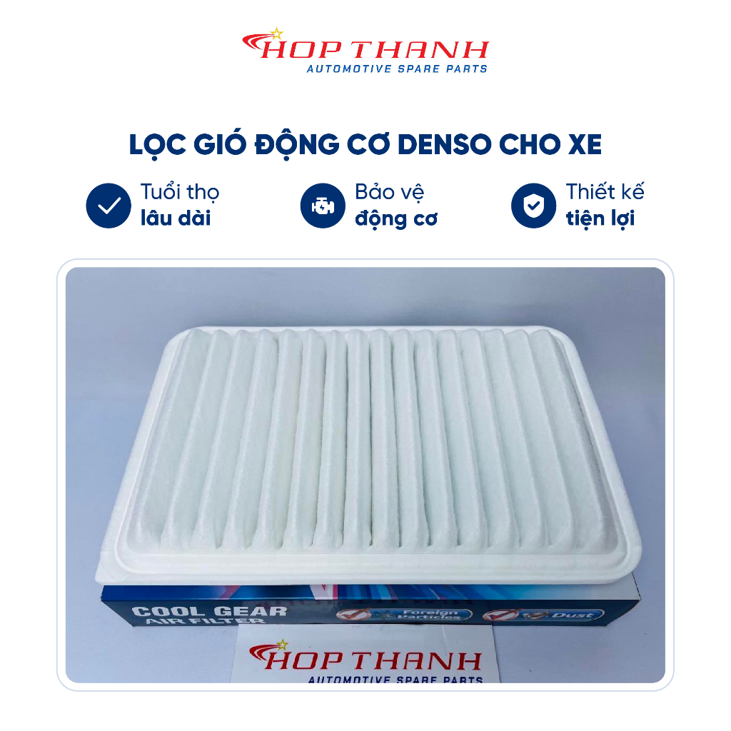 Lọc gió động cơ DENSO cho các dòng Camry 2.4, 2.0 từ 2006-2015, Camry 2.5 2011-2015, Venza 2.7 2013-2015, mã 260300-0110