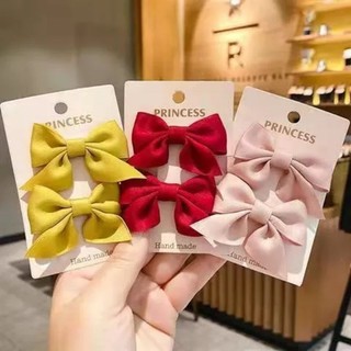 Sét 2 kẹp tóc nơ dễ thương Hàn Quốc cho bé gái