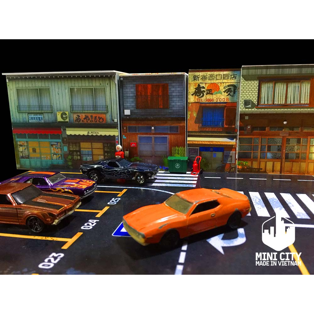 Nhà cho mô hình xe 1/64