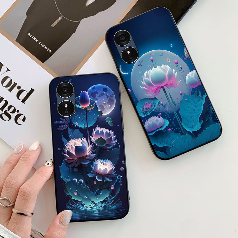 Ốp lưng oppo a17 / a17k in hình hoa sen tài lộc may mắn