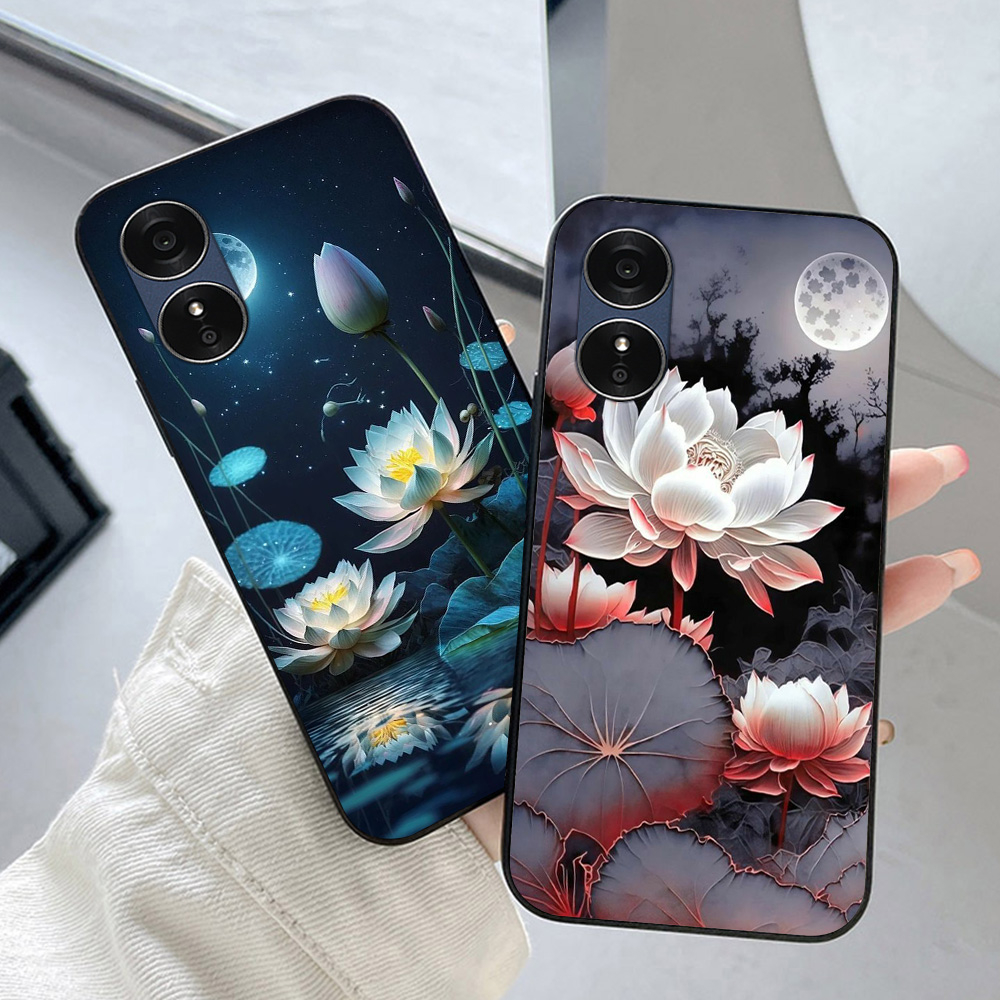 Ốp lưng oppo a17 / a17k in hình hoa sen tài lộc may mắn