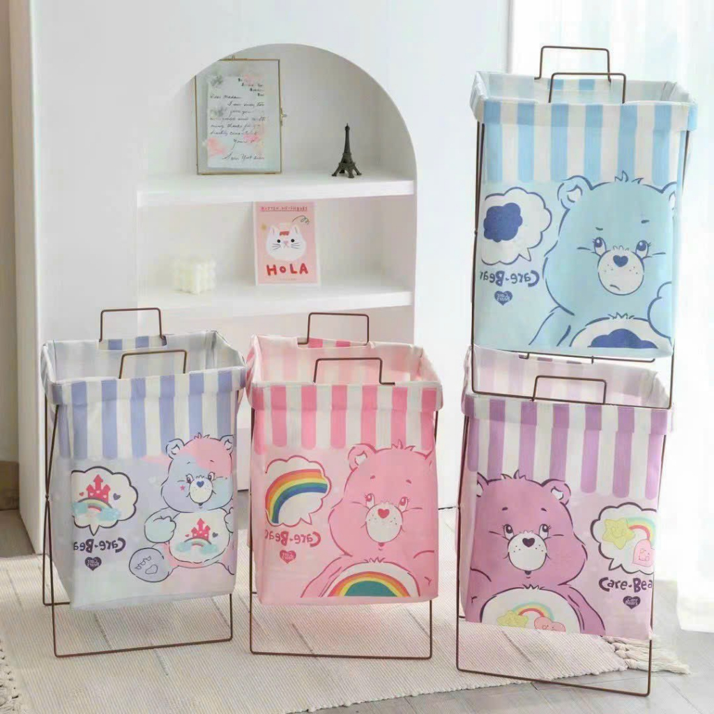 Rỏ đựng quần áo giặt là bằng vải tháo rời tiện dụng với nhiều màu sắc dễ thương H.L