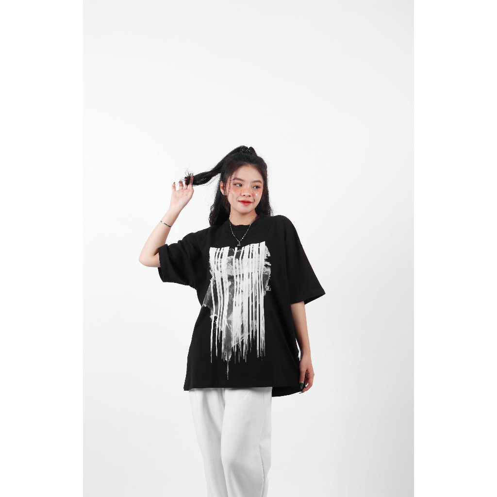 LOCAL BRAND Áo thun The Weird Phong Cách Unisex Form Rộng ATK603